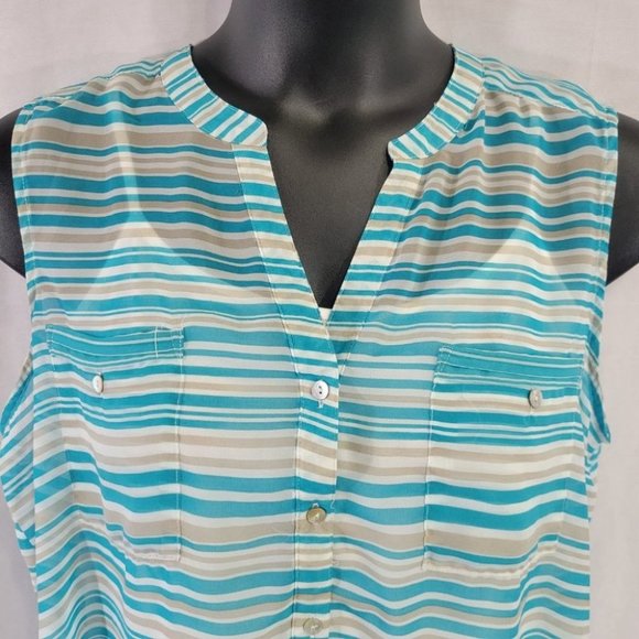 APT. 9 Women's Soft Lightweight Casual Striped Top size XL - Picture 2 of 11